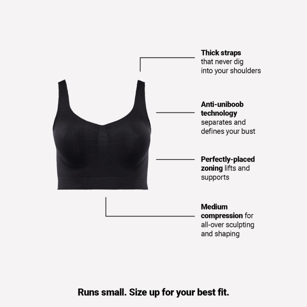 NWT 🌸 Fabletic's YITTY Nearly Naked Shapewear Midi Bra XL/XXL - Picture 5 of 5